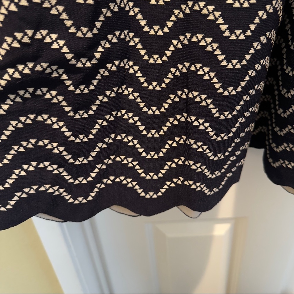 Ted Baker London Bryena Jacquard Fit-and-Flare Navy Mini Dress Size 2 - Picture 9 of 14
